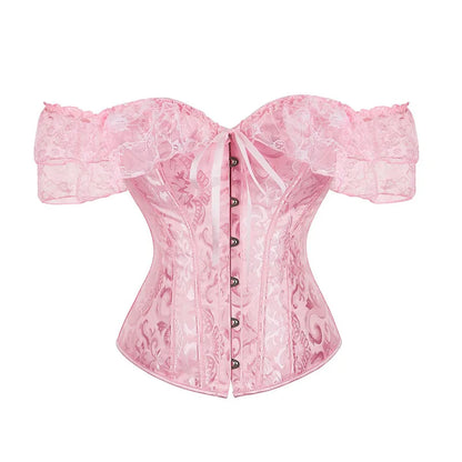 Pink Lace Overbust Corset | ApexFit