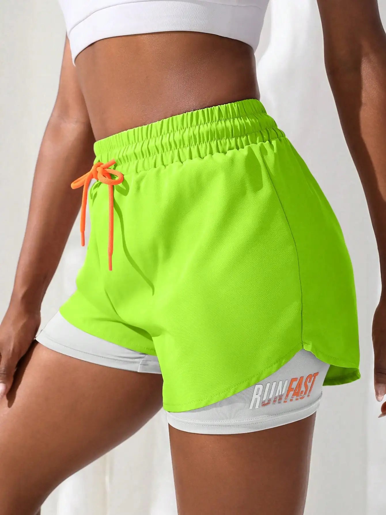 ApexFit Women’s High Waisted 2-in-1 Yoga Shorts | Running, Gym & Training Activewear Shorts