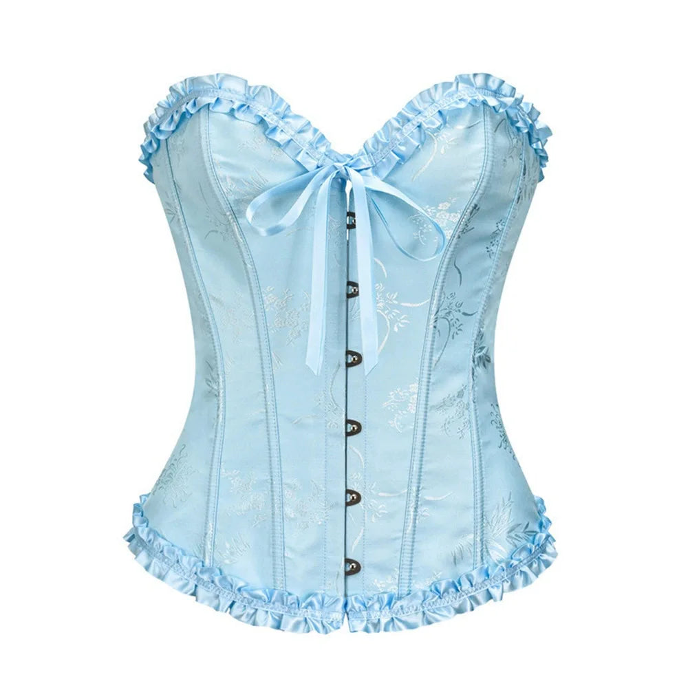 Pink Lace Overbust Corset | ApexFit