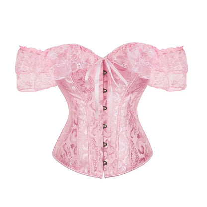Pink Lace Overbust Corset | ApexFit