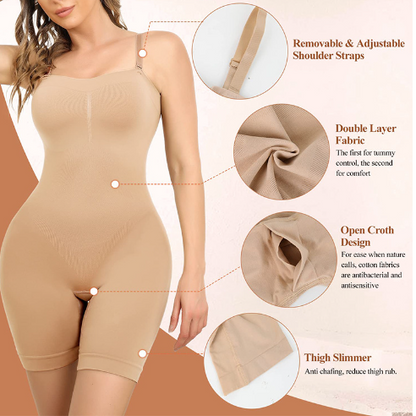 ApexFit Strapless Seamless Bodysuit – Stays Put All Day