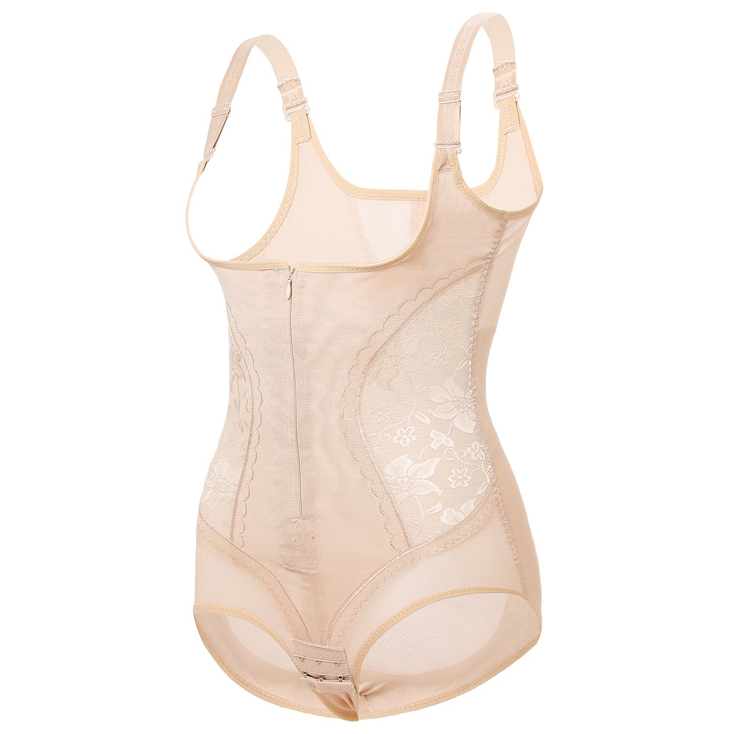 CurvEnhance Plus Size Zip Bodysuit