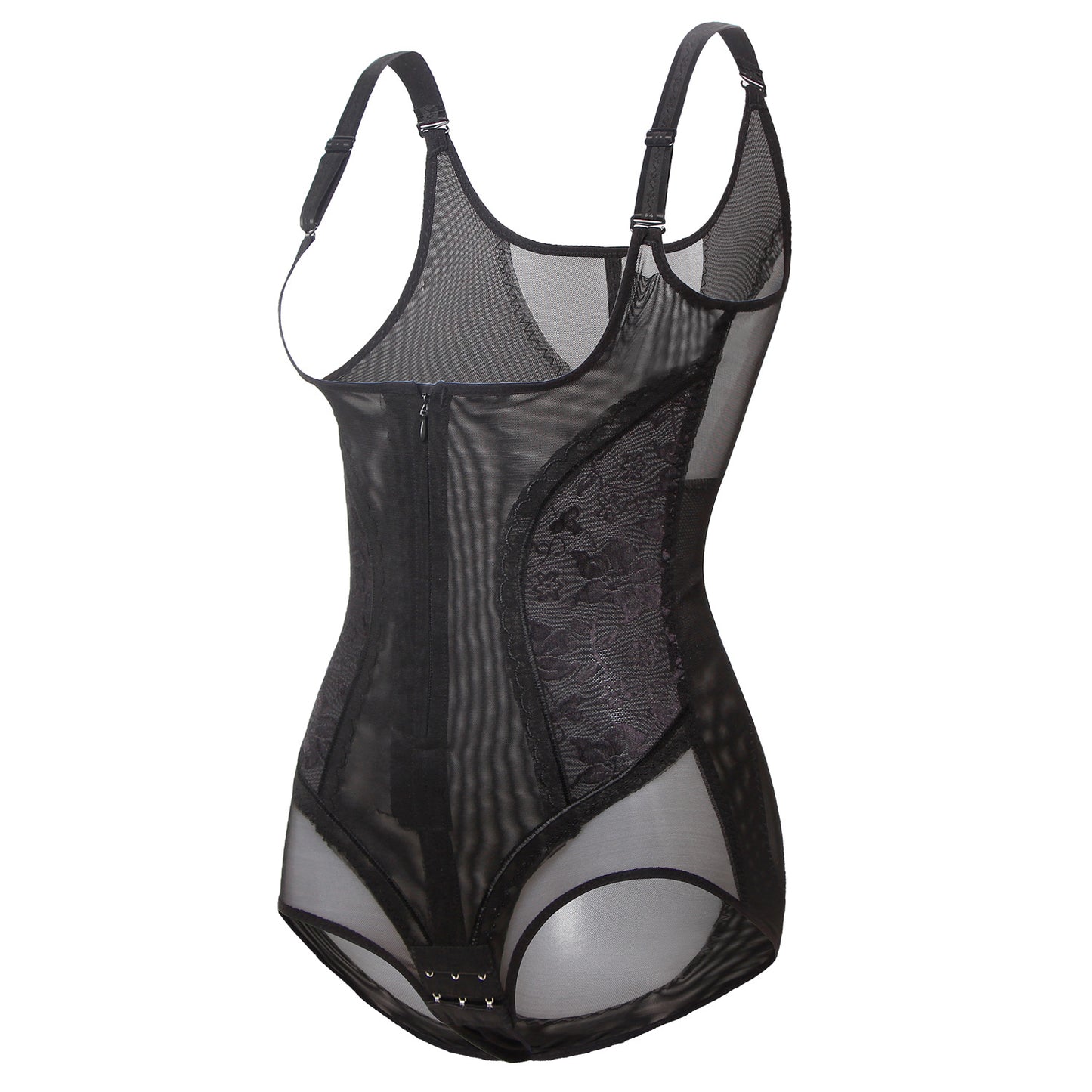 CurvEnhance Plus Size Zip Bodysuit