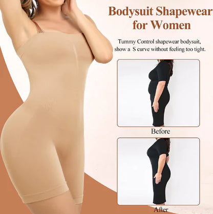ApexFit Strapless Seamless Bodysuit Shapewear