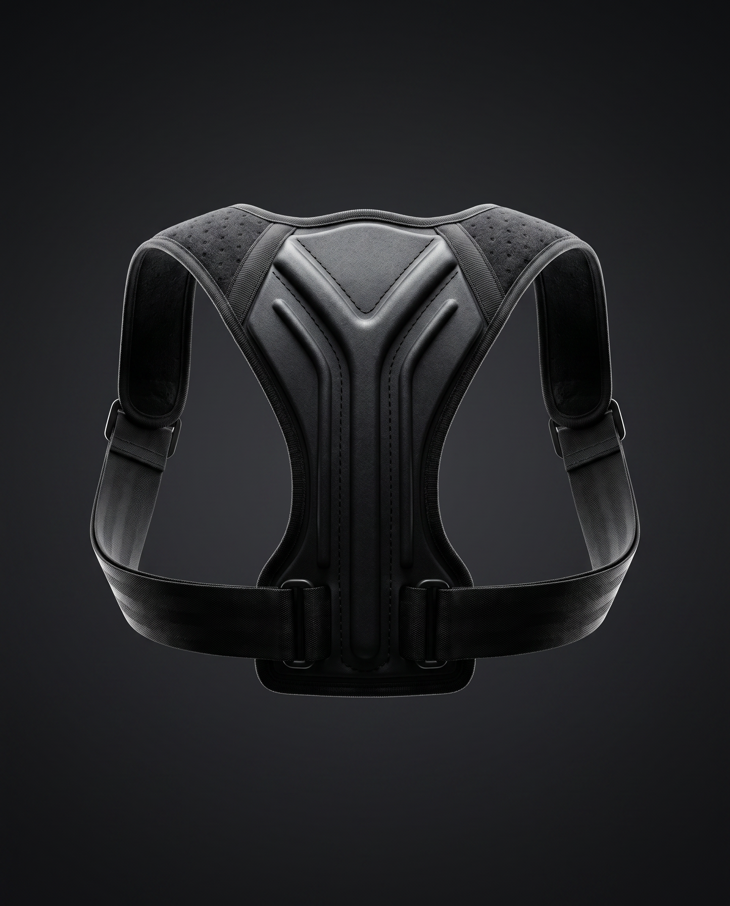 Apex Align Posture Corrector - premium product showcase, floating on dark background