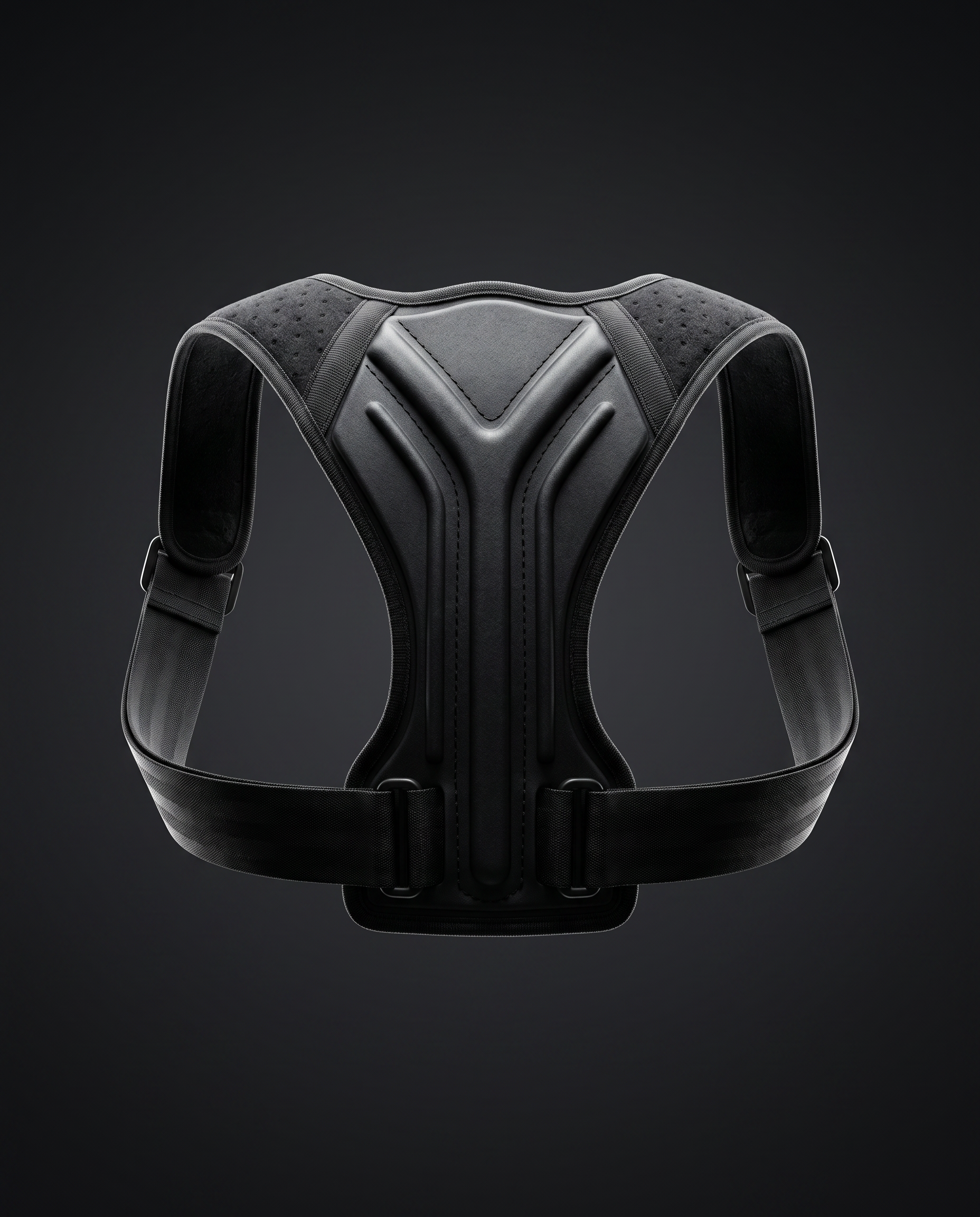 Apex Align Posture Corrector - premium product showcase, floating on dark background